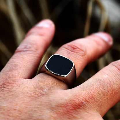 Beier New Style Vintage 316L Stainless Steel Viking High Quality High Polished Mirror Ring Signet Solid Fashion Jewelry For Men